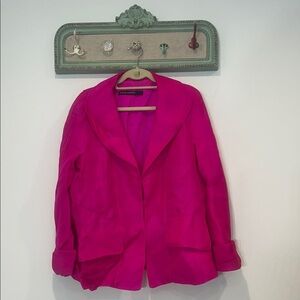 Vintage Jackie Rogers women’s Fuchsia Blazer plus size 16 jacket
